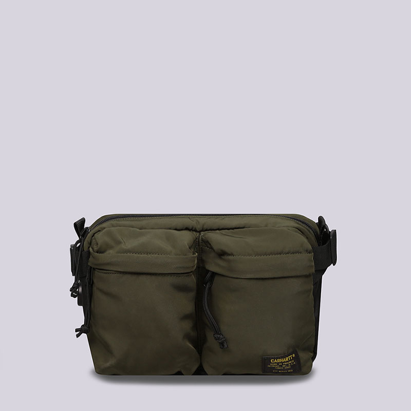  зеленый сумка на пояс Carhartt WIP Military Hip Bag I024252-cypress/blk - цена, описание, фото 1